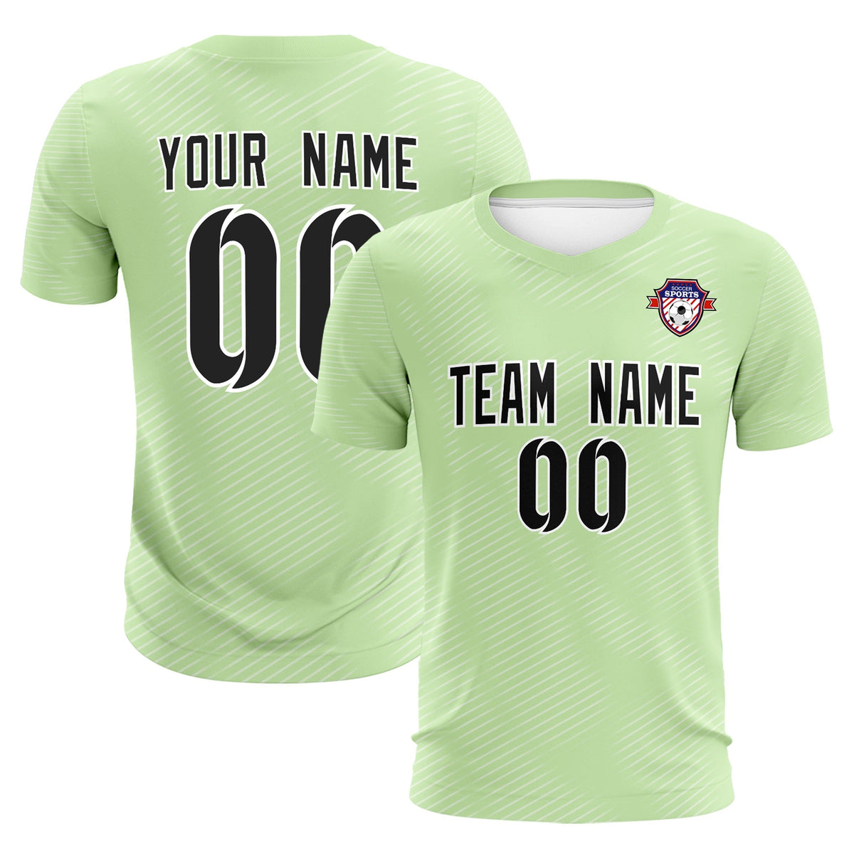 Custom Green White Training Uniform For Men Football Sets Jersey