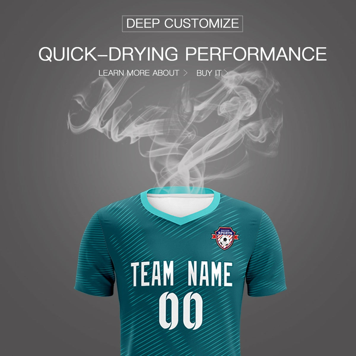 Custom Aqua Aqua Training Uniform For Men Football Sets Jersey