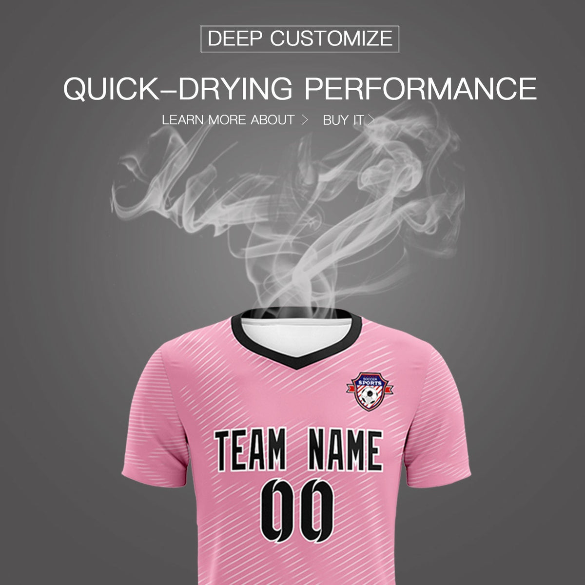 Custom Light Pink White Training Uniform For Men Football Sets Jersey
