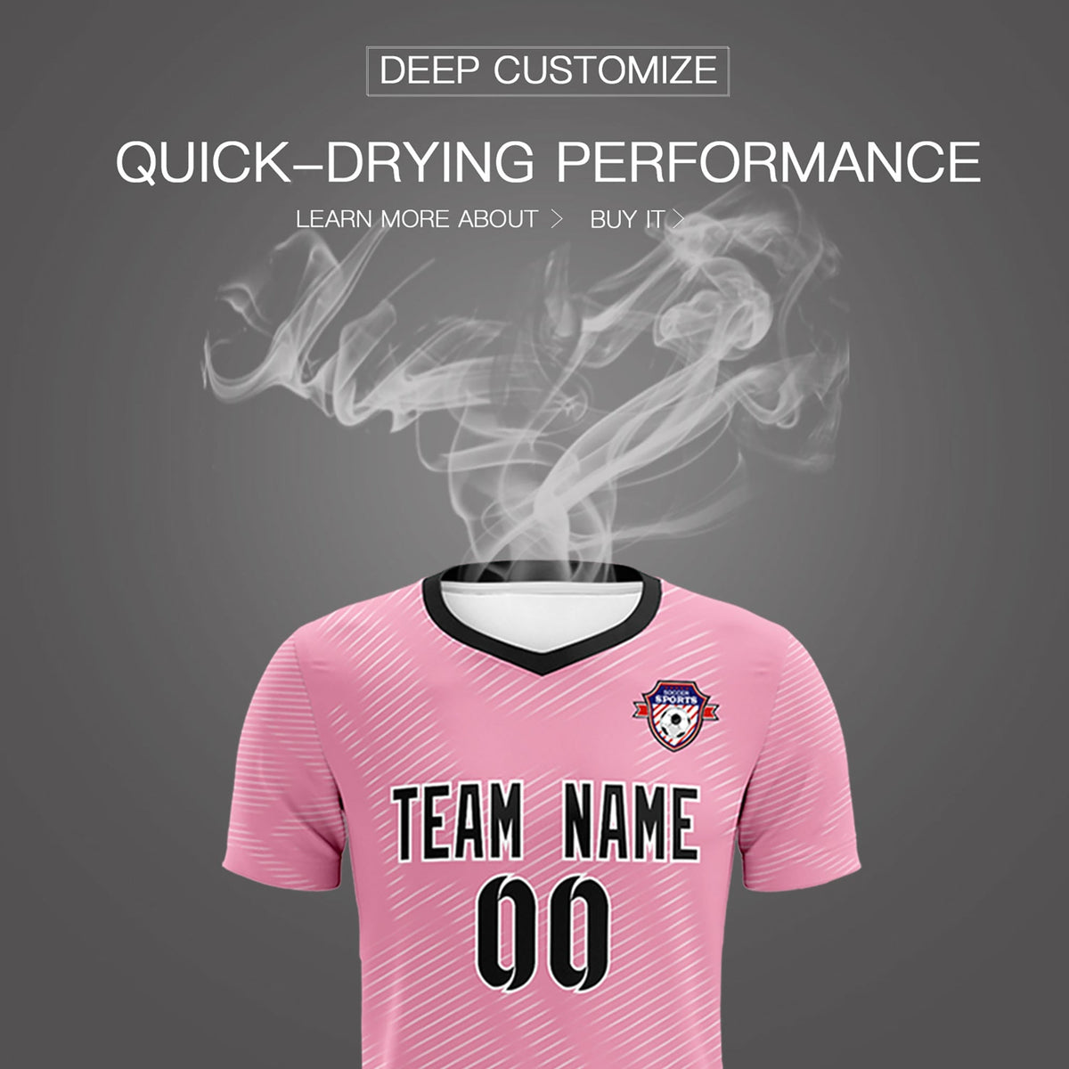 Custom Light Pink White Training Uniform For Men Football Sets Jersey