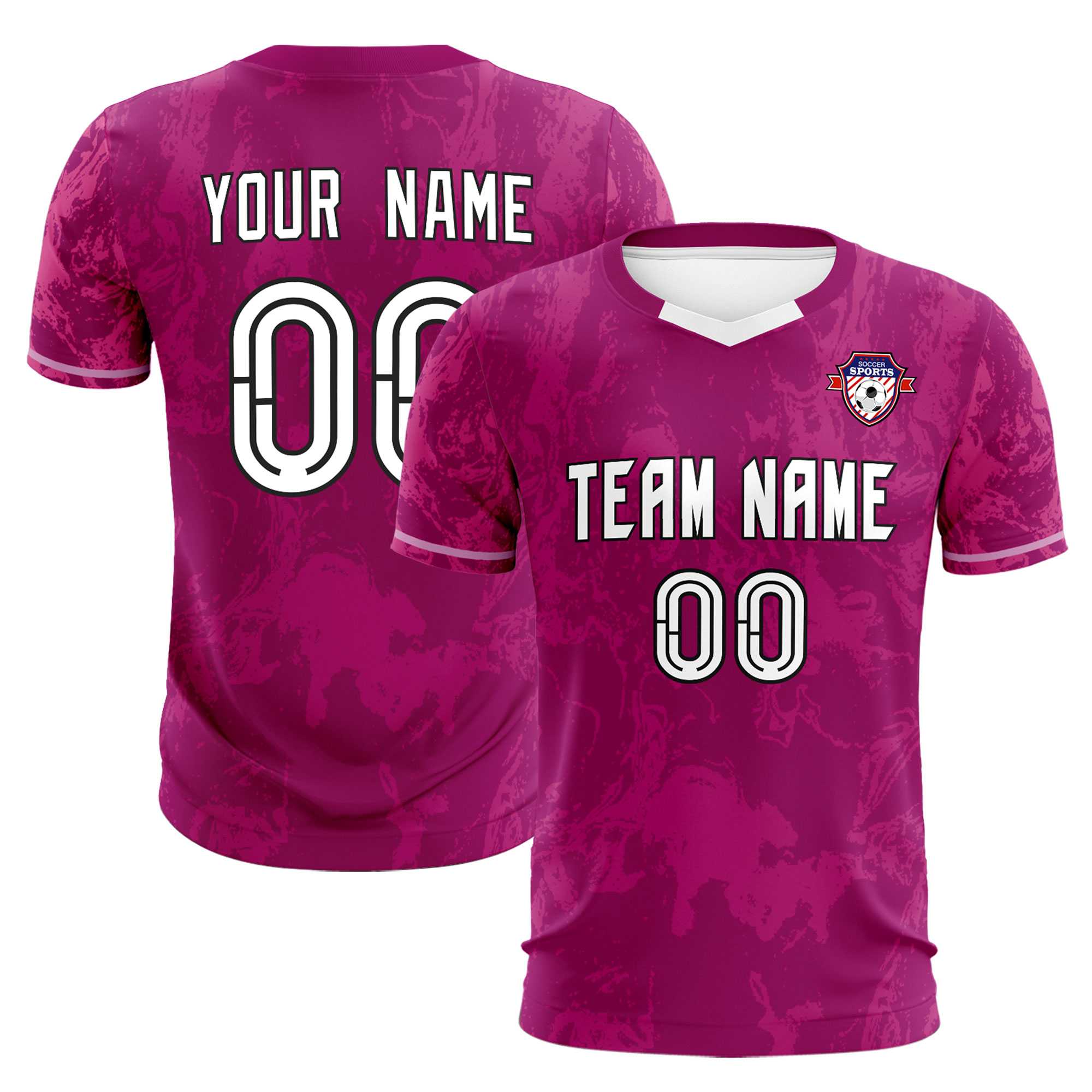 Custom Red Classic Graffiti Pattern Sportswear Soccer Tops/Sets Jersey