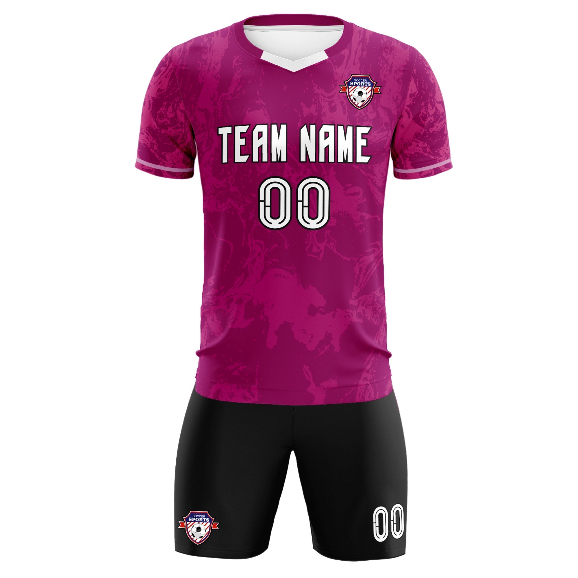 Custom Red Classic Graffiti Pattern Sportswear Soccer Tops/Sets Jersey