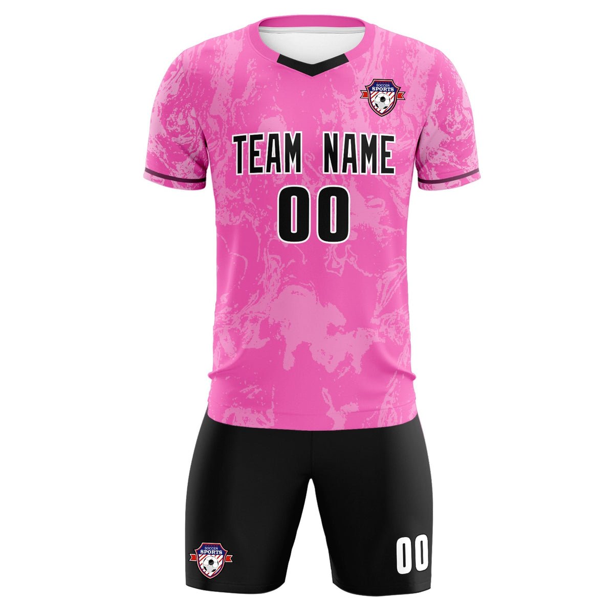 Custom Pink Classic Graffiti Pattern Sportswear Football Kit Jersey