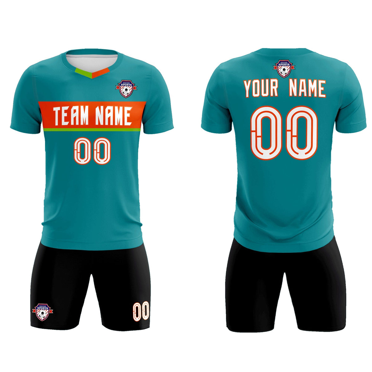 Custom Aqua Classic Sports kit Football Shirt Jersey