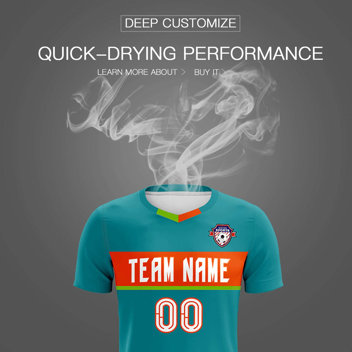 Custom Aqua Classic Sports kit Football Shirt Jersey