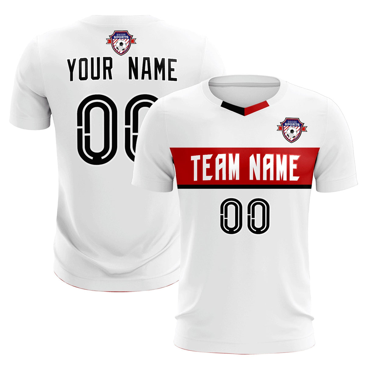 Custom White Classic Sports kit Football Shirt Jersey