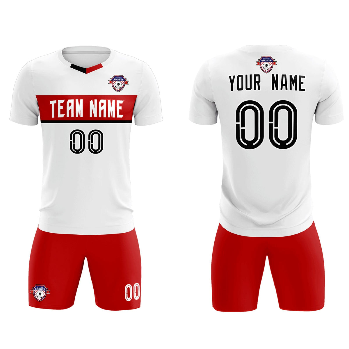 Custom White Classic Sports kit Football Shirt Jersey