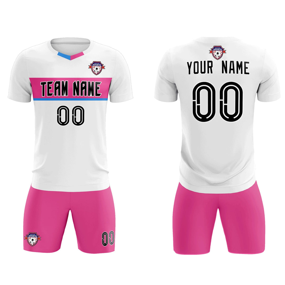 Custom White Classic Sports kit Football Shirt Jersey