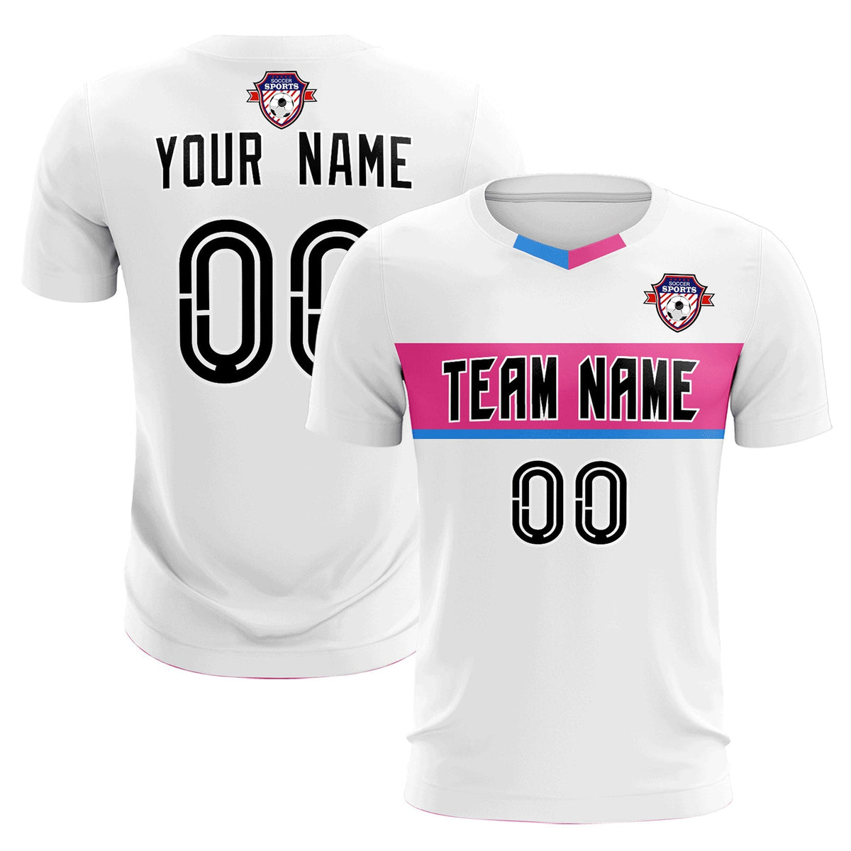 Custom White Classic Sports kit Football Shirt Jersey