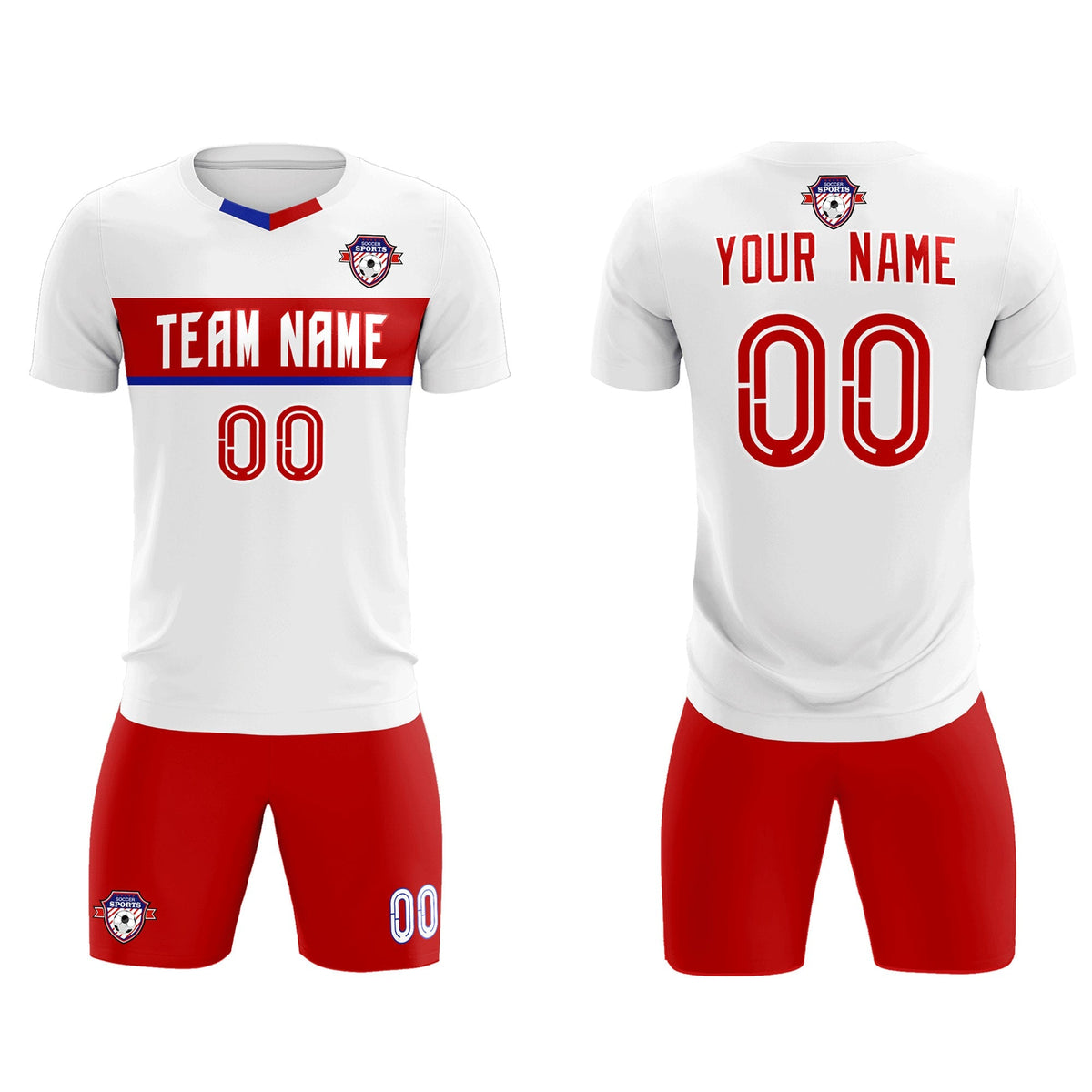 Custom White Classic Sports kit Football Shirt Jersey