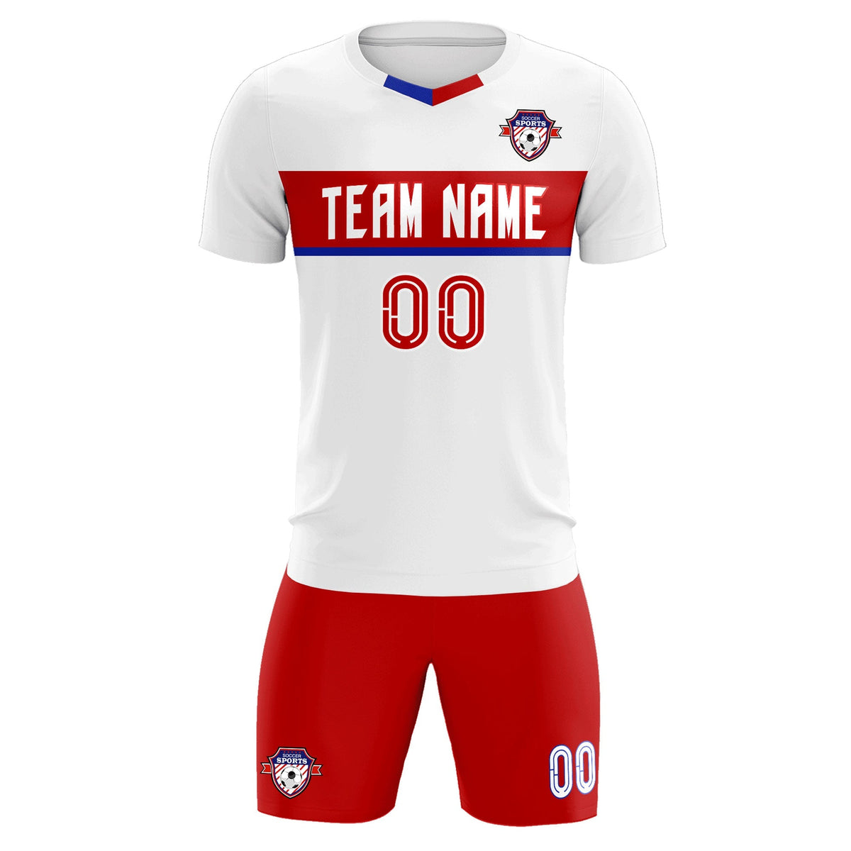 Custom White Classic Sports kit Football Shirt Jersey