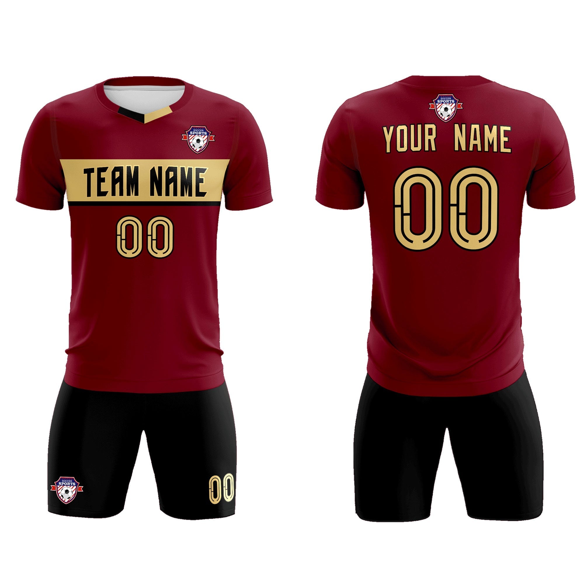 Custom Crimson Classic Sports kit Football Shirt Jersey