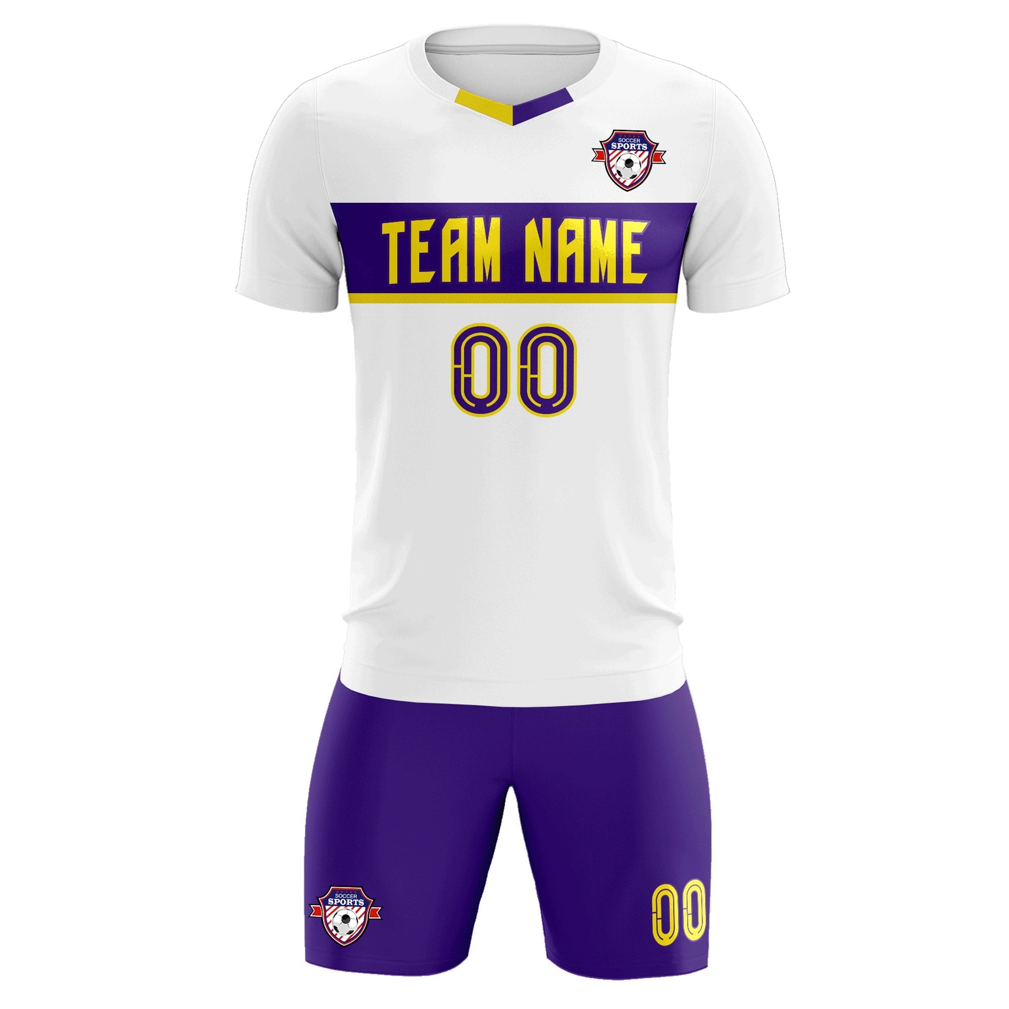 Custom White Classic Sports kit Football Shirt Jersey
