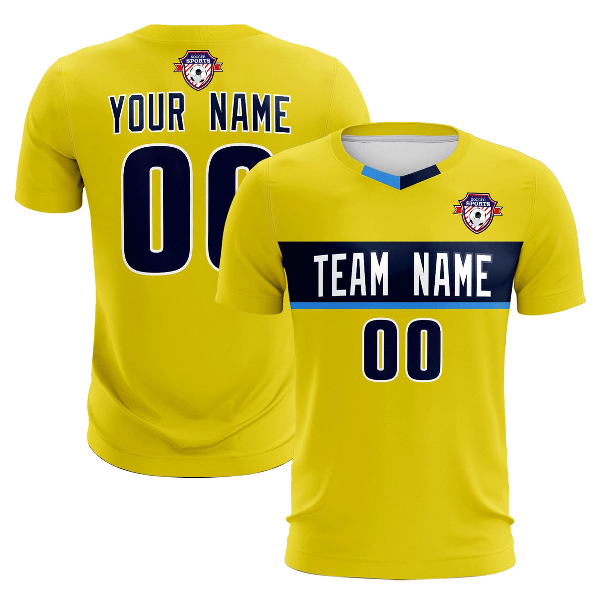 Custom Gold Classic Sports kit Football Shirt Jersey
