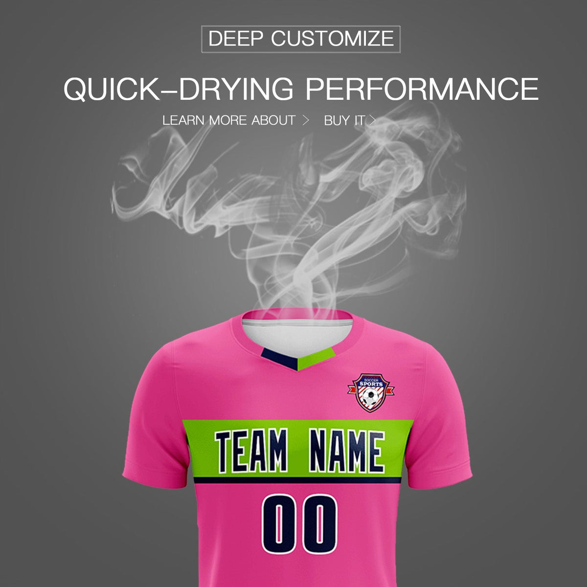 Custom Pink Classic Sports kit Football Shirt Jersey