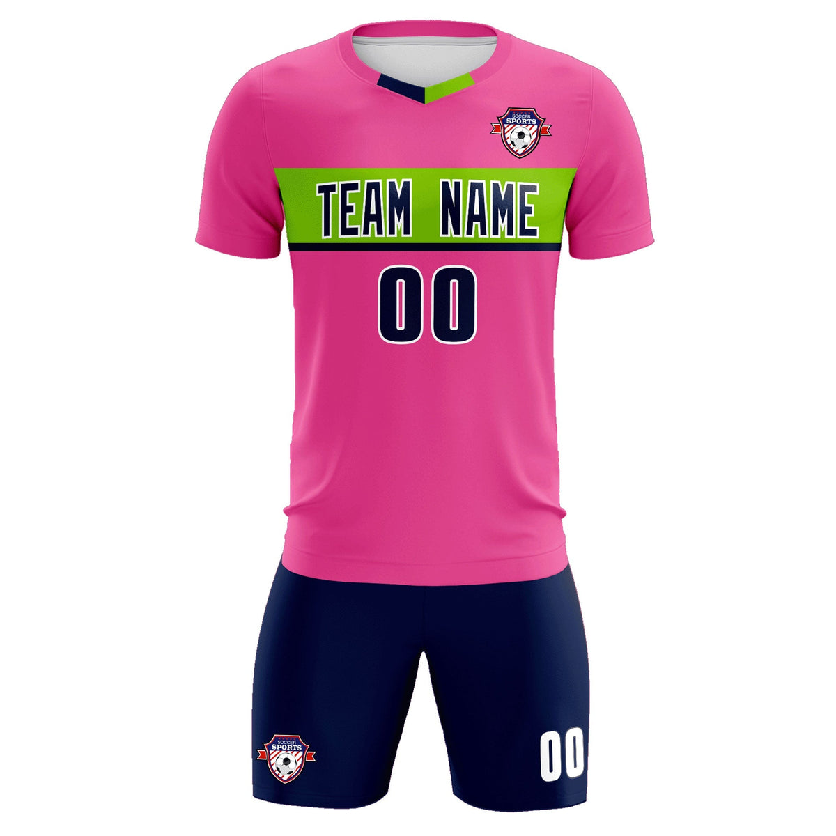 Custom Pink Classic Sports kit Football Shirt Jersey