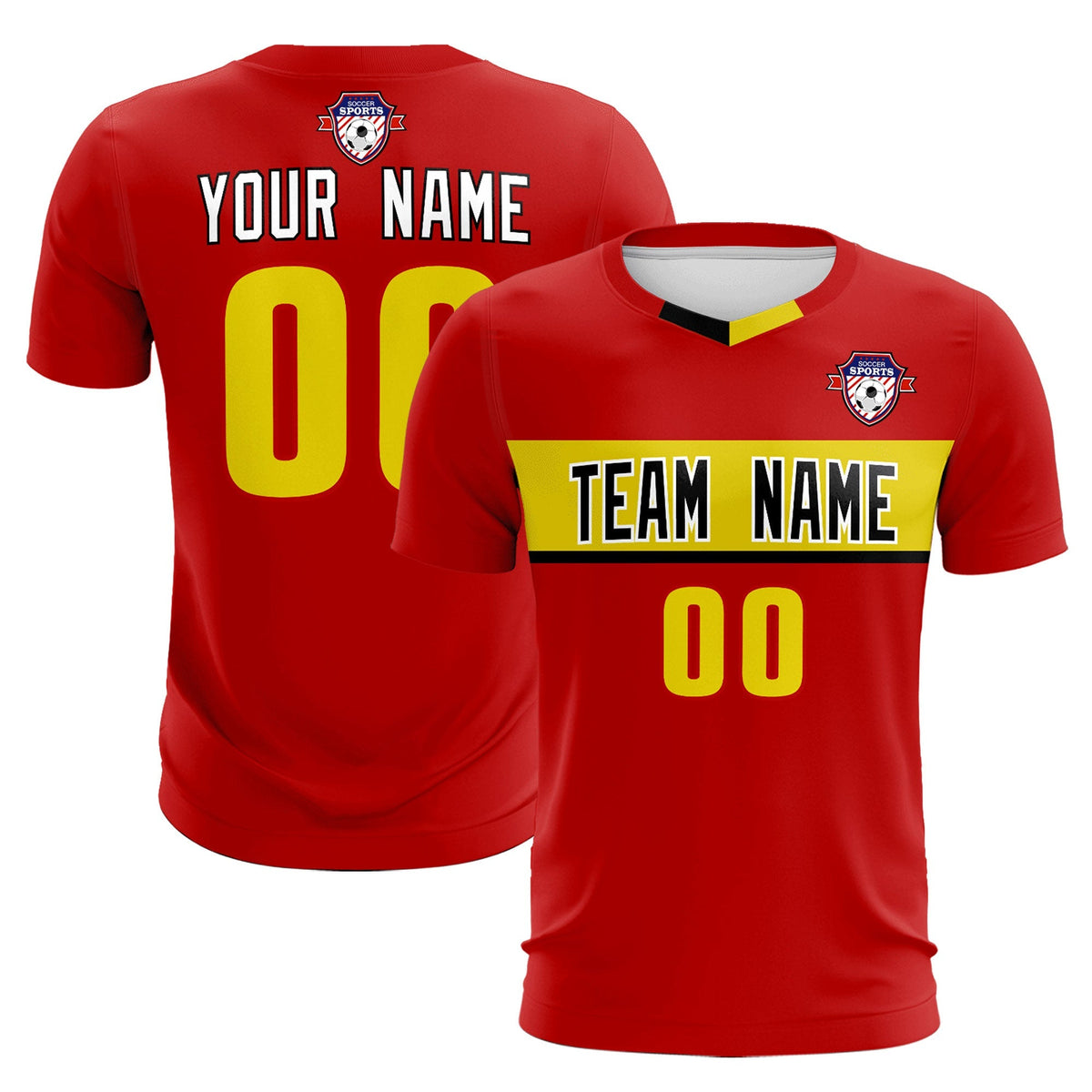 Custom Red Classic Sports kit Football Shirt Jersey