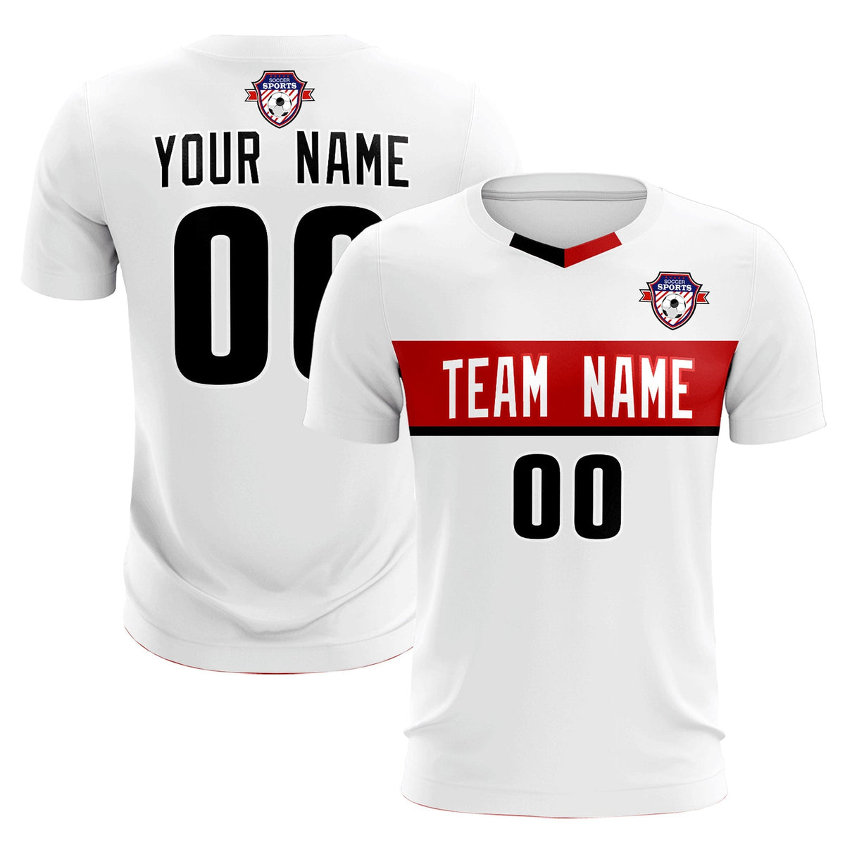 Custom White Classic Sports kit Football Shirt Jersey