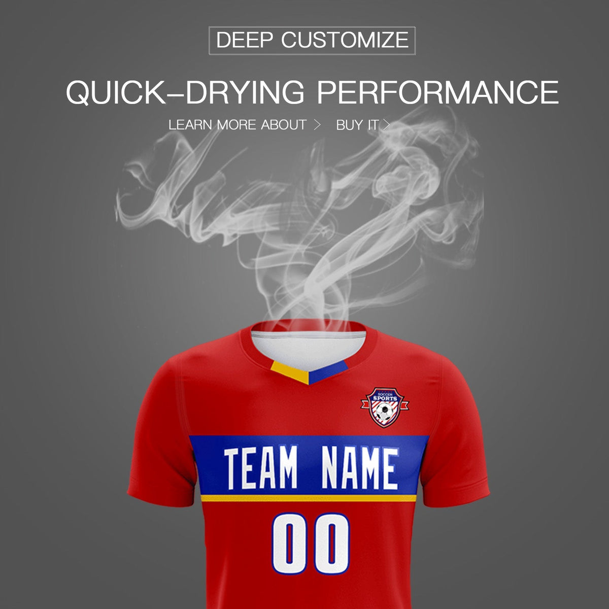 Custom Red Classic Sports kit Football Shirt Jersey