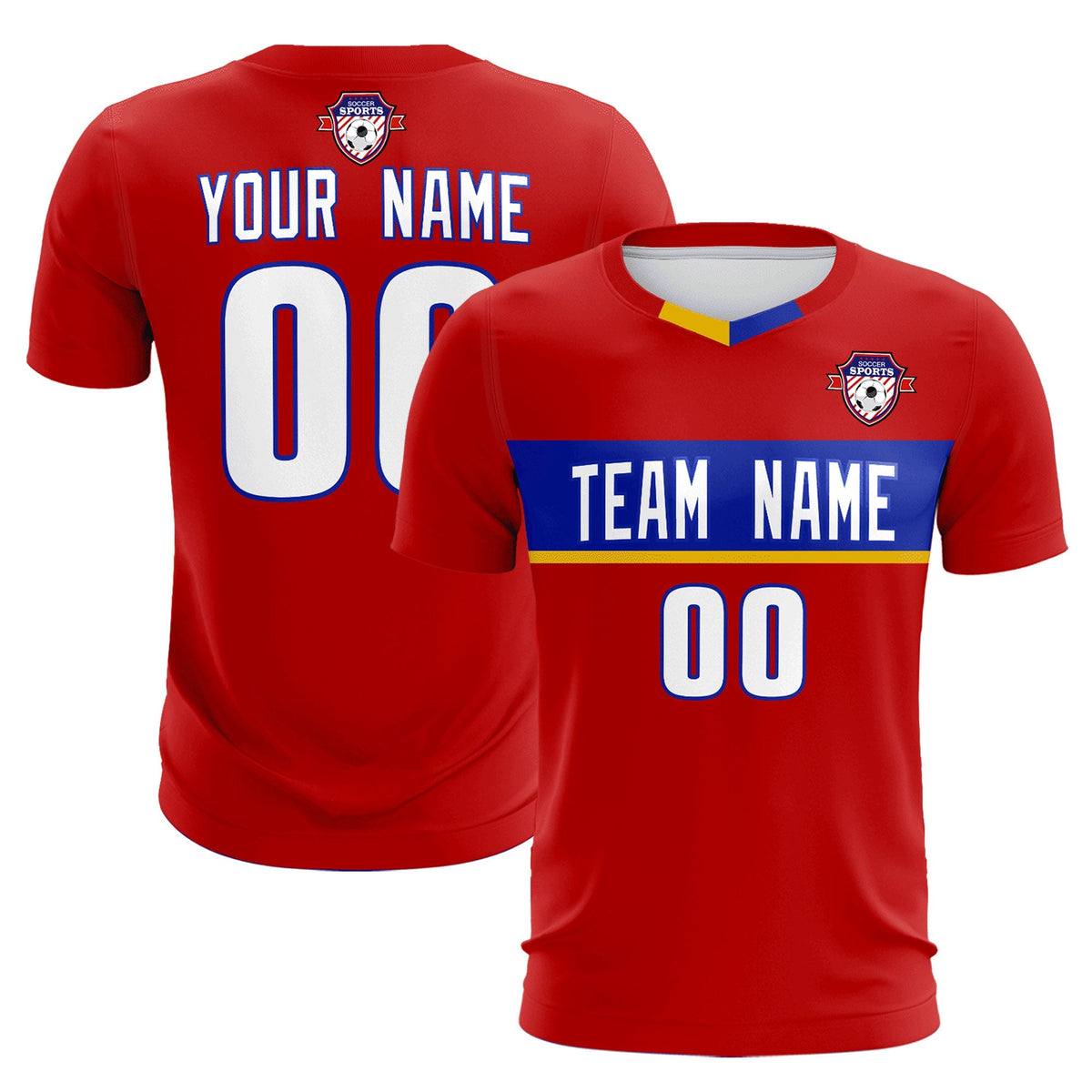 Custom Red Classic Sports kit Football Shirt Jersey