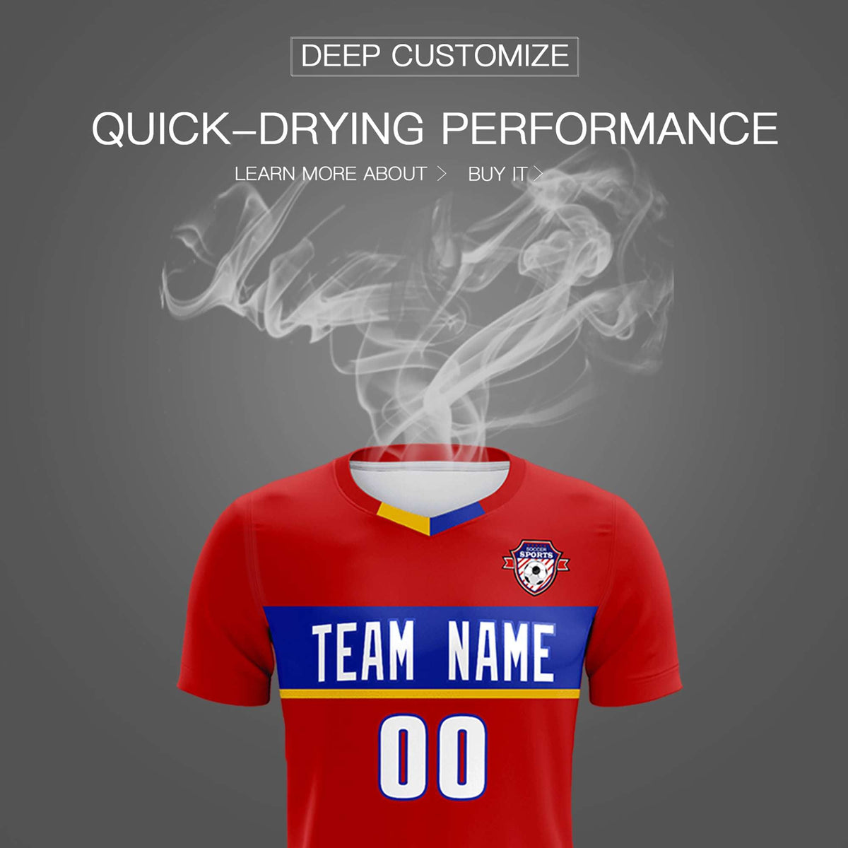 Custom Red Classic Sports kit Football Shirt Jersey