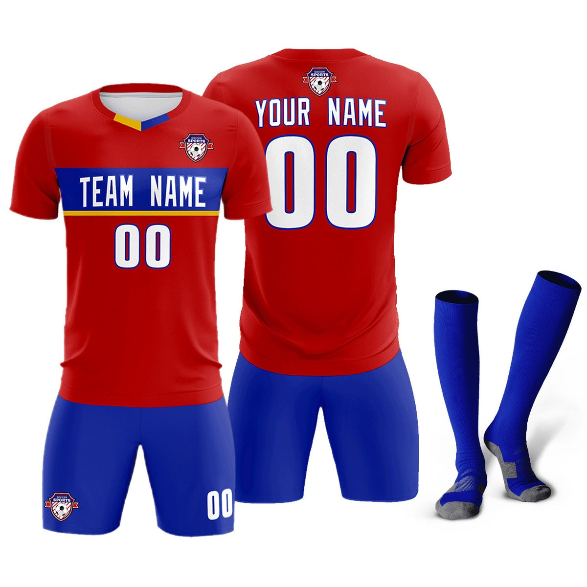 Custom Red Classic Sports kit Football Shirt Jersey