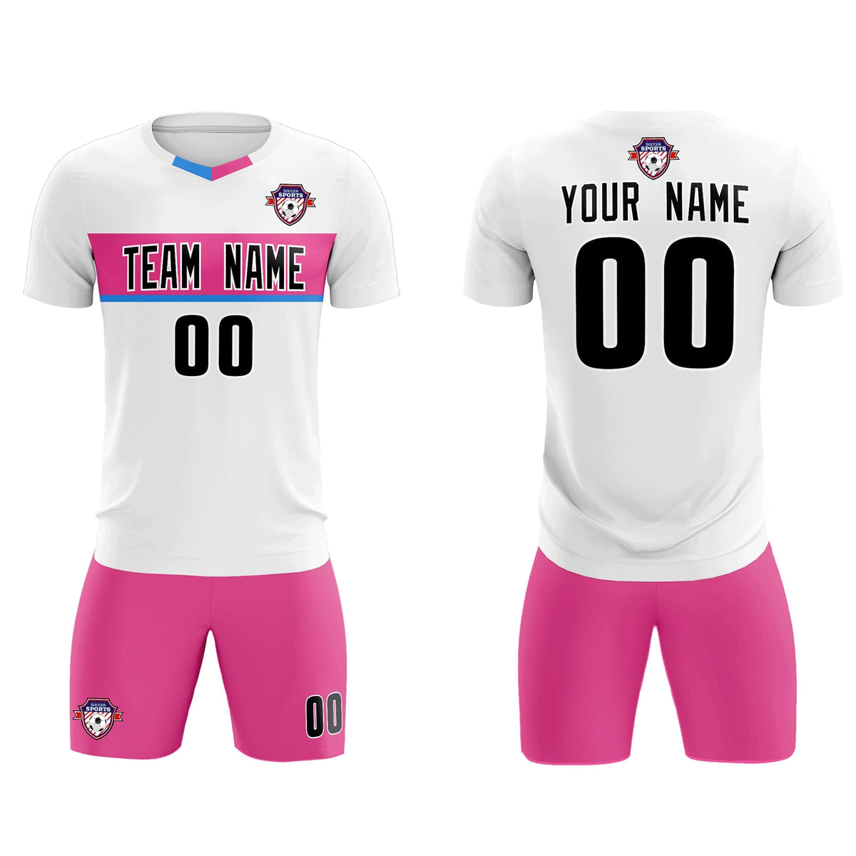 Custom White Classic Sports kit Football Shirt Jersey