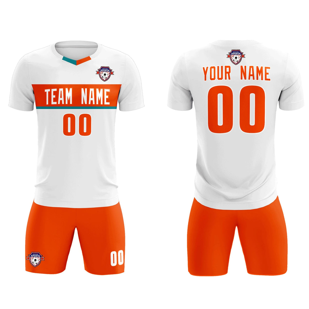 Custom White Classic Sports kit Football Shirt Jersey