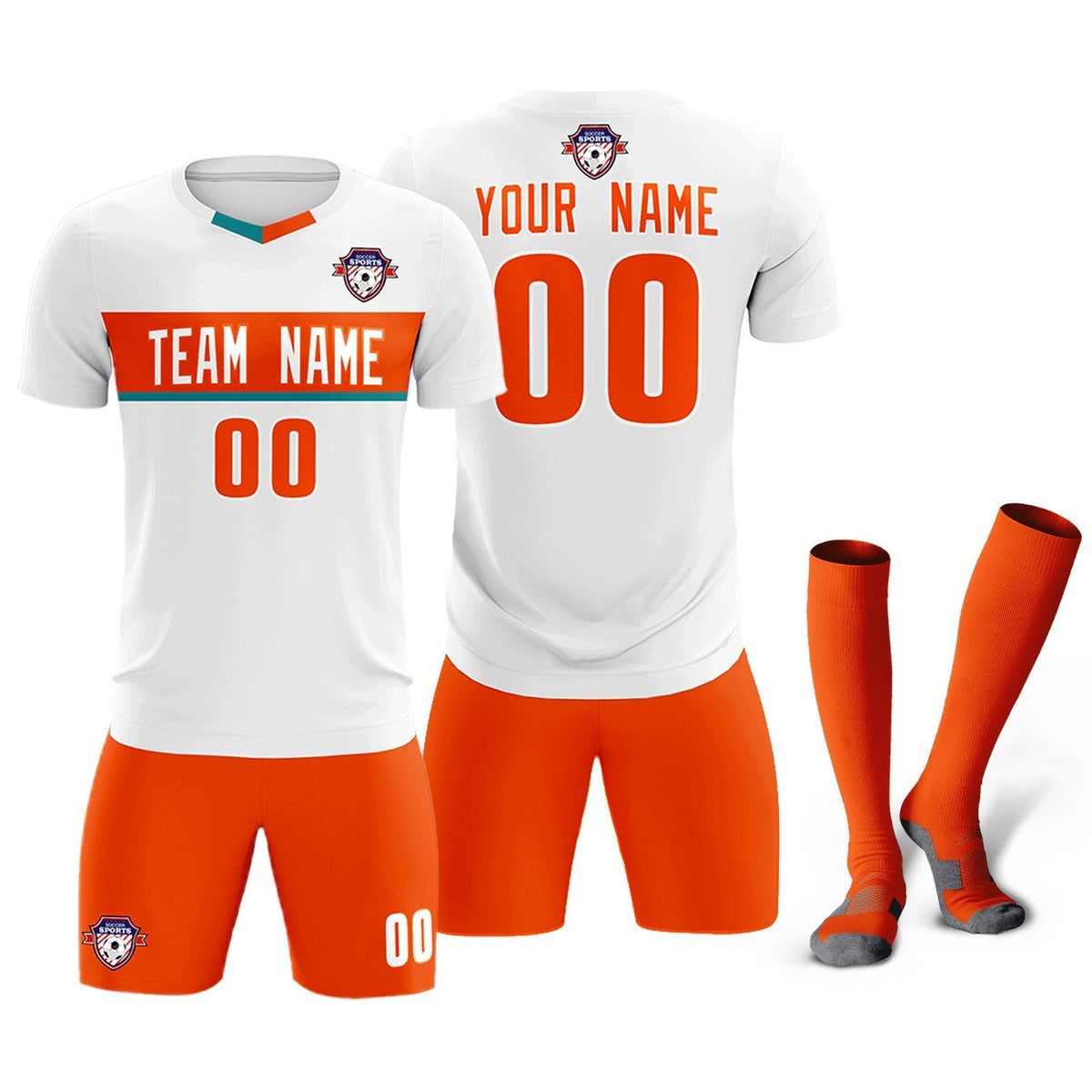 Custom White Classic Sports kit Football Shirt Jersey
