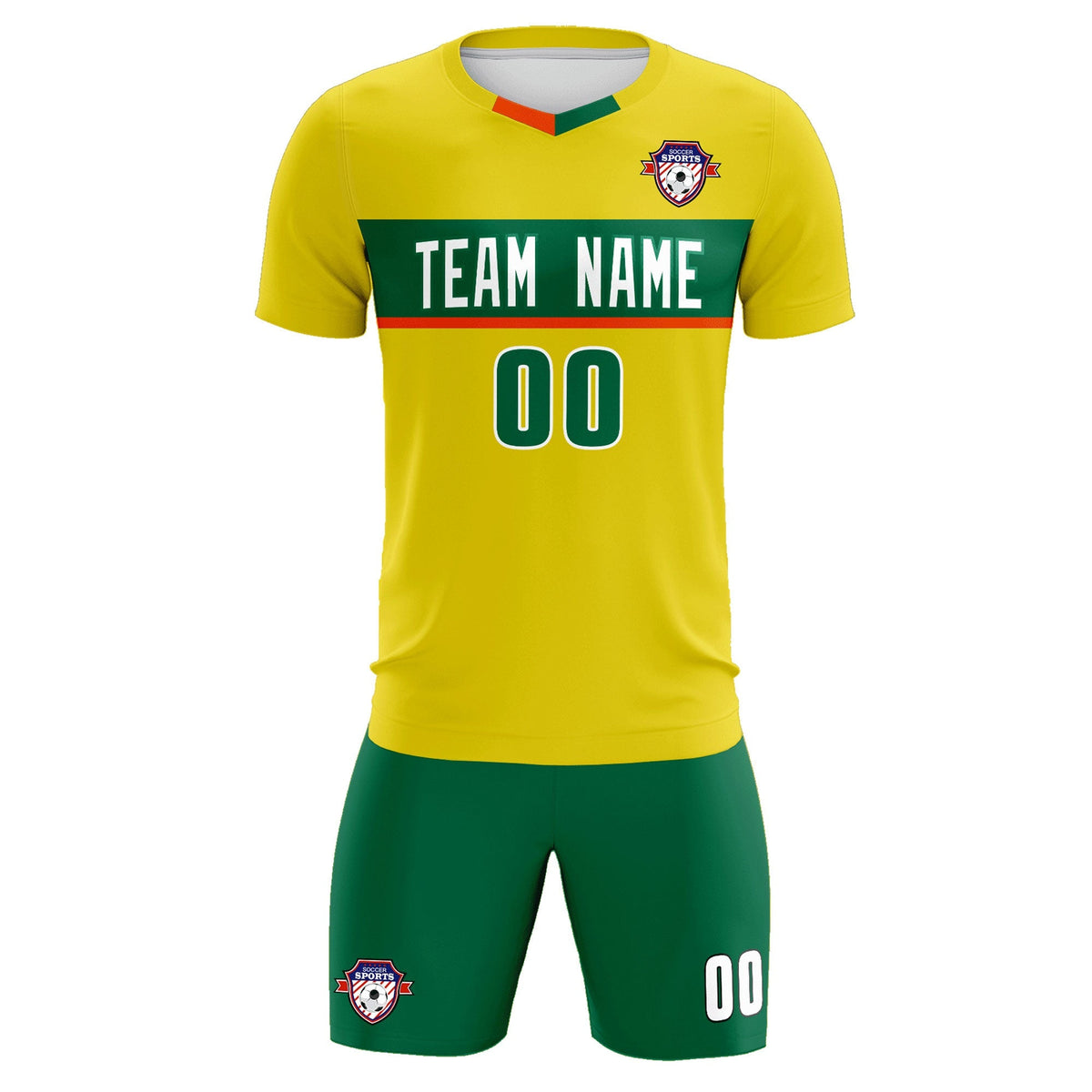 Custom Gold Classic Sports kit Football Shirt Jersey