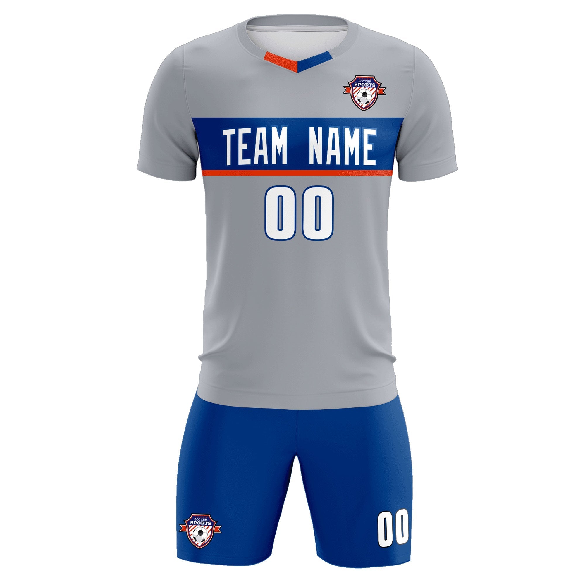 Custom Gray Classic Sports kit Football Shirt Jersey