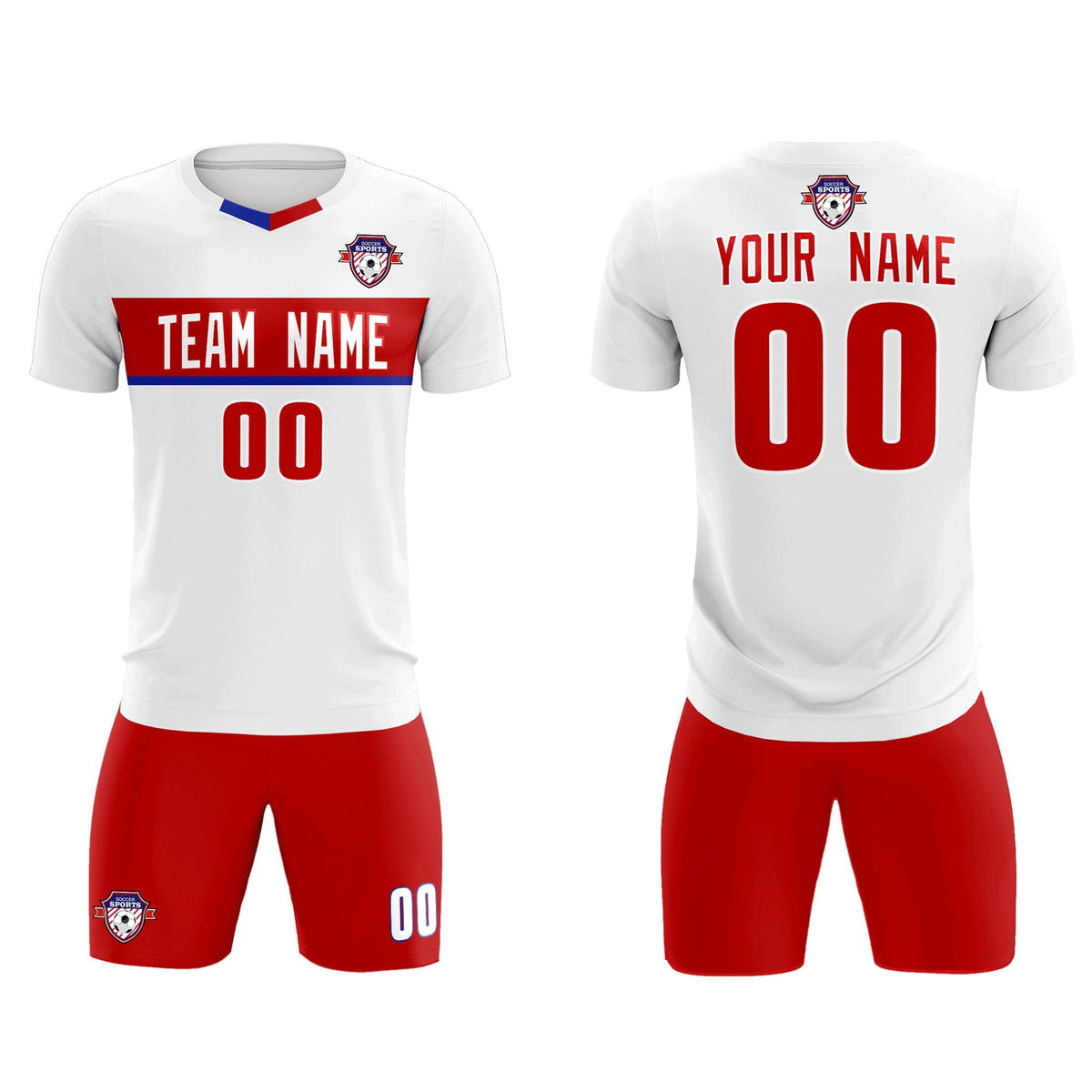 Custom White Classic Sports kit Football Shirt Jersey