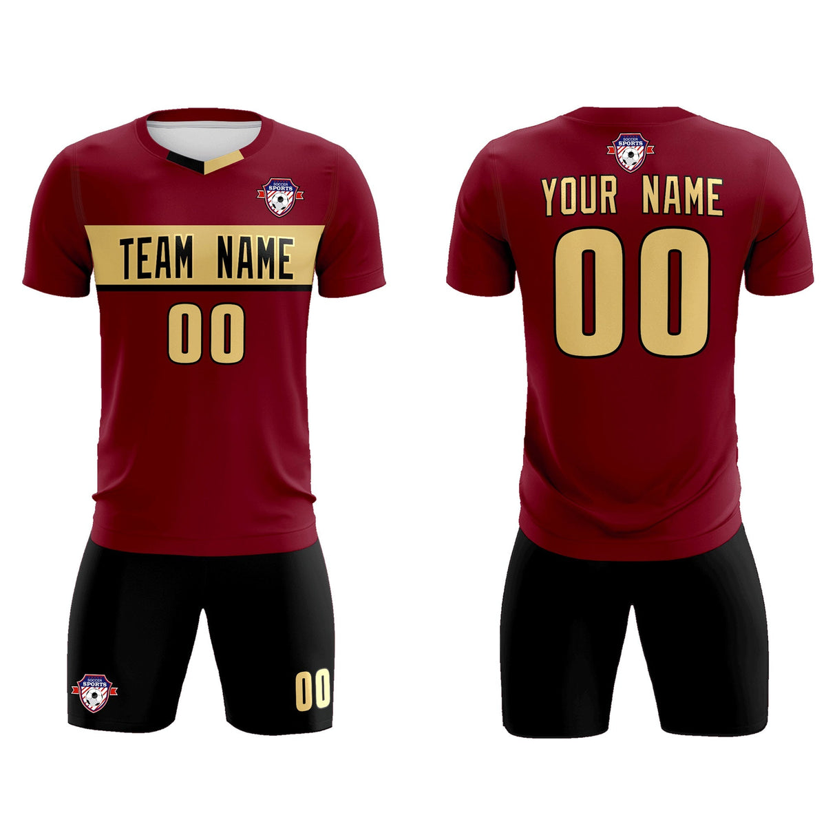 Custom Crimson Classic Sports kit Football Shirt Jersey