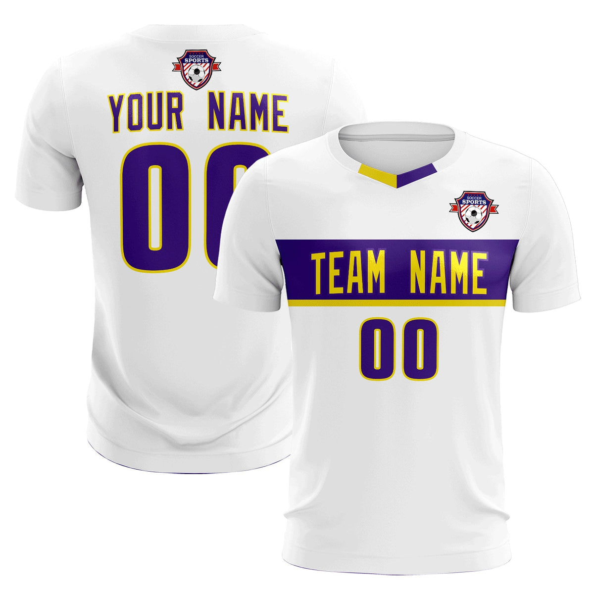 Custom White Classic Sports kit Football Shirt Jersey