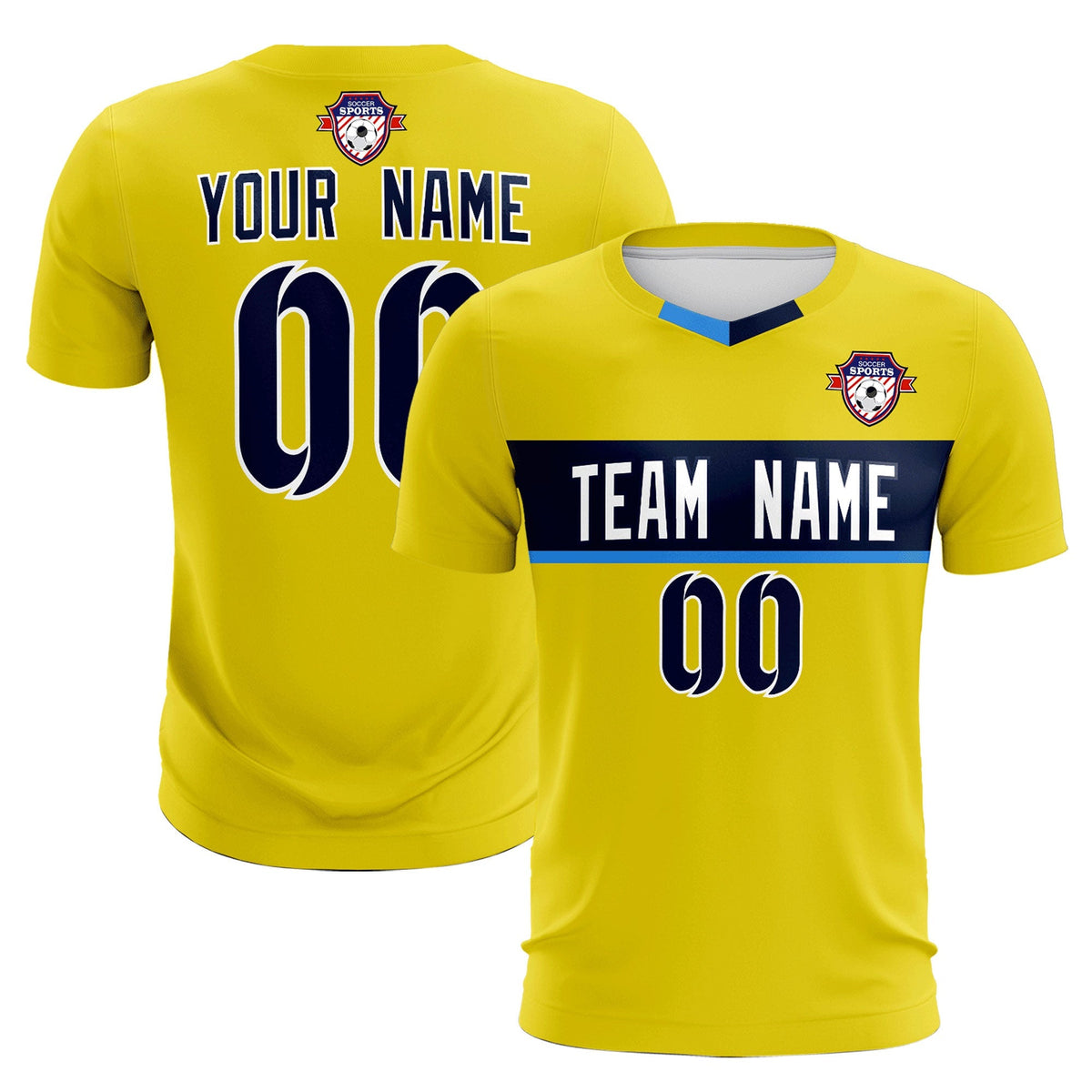 Custom Gold Classic Sports kit Football Shirt Jersey