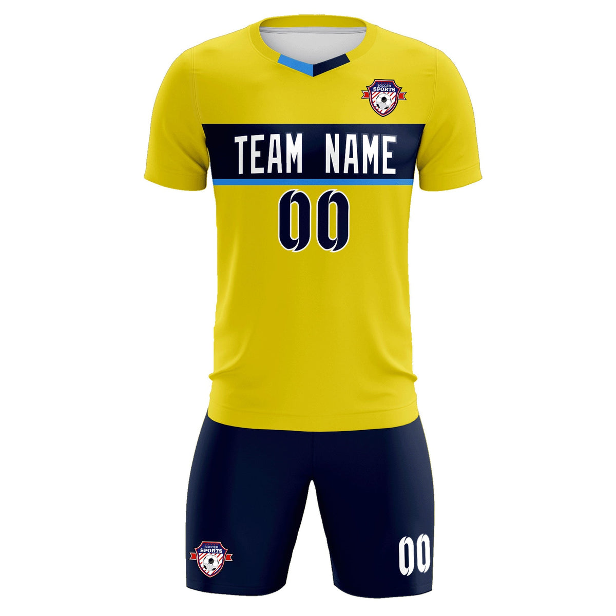 Custom Gold Classic Sports kit Football Shirt Jersey