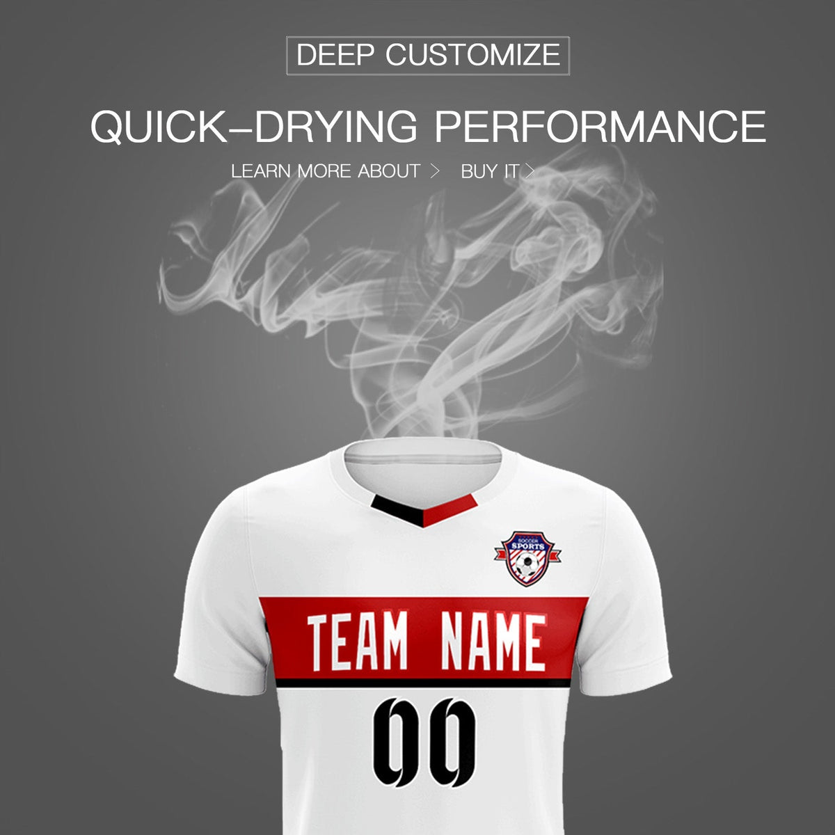 Custom White Classic Sports Sets Soccer Shirt Jersey
