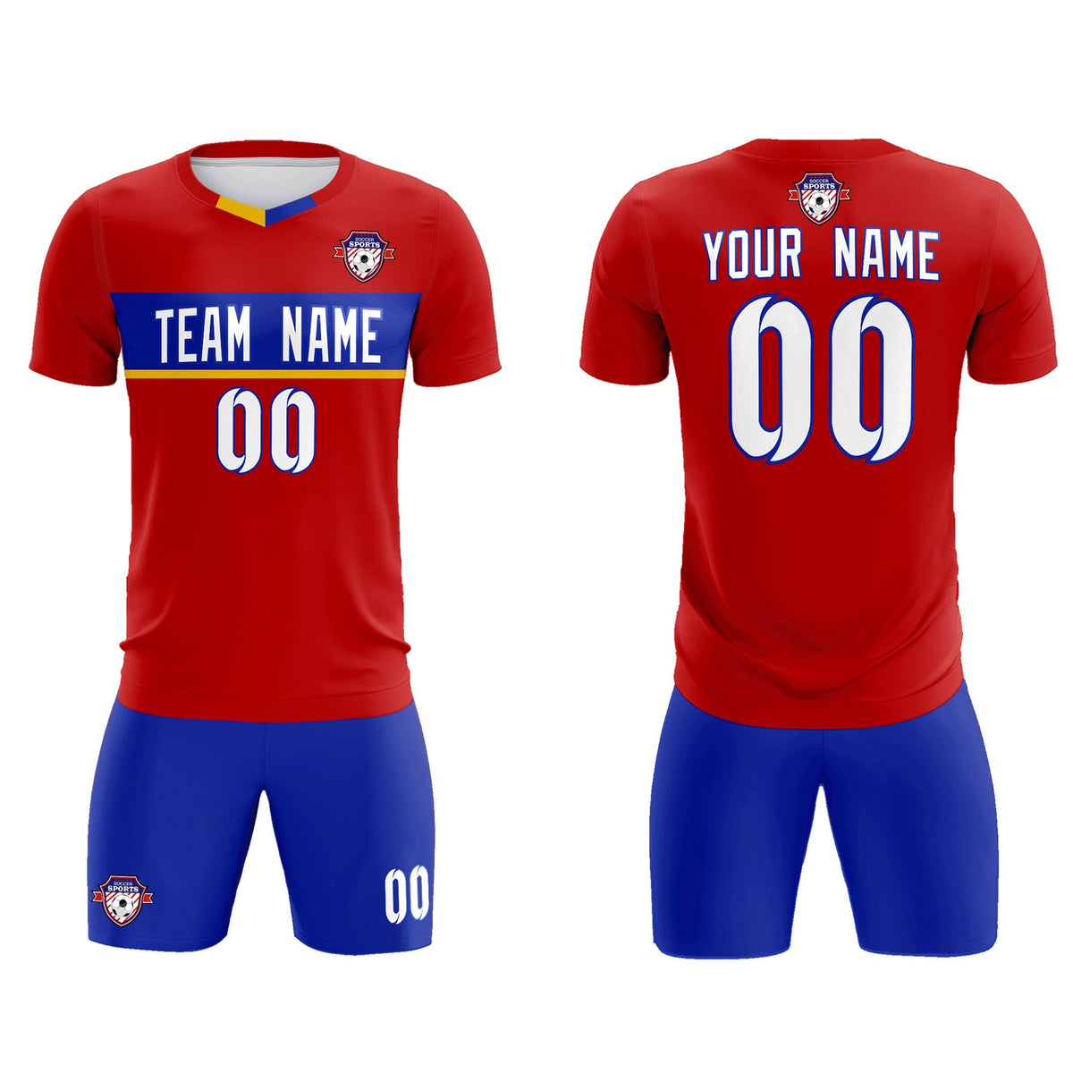 Custom Red Classic Sports kit Football Shirt Jersey