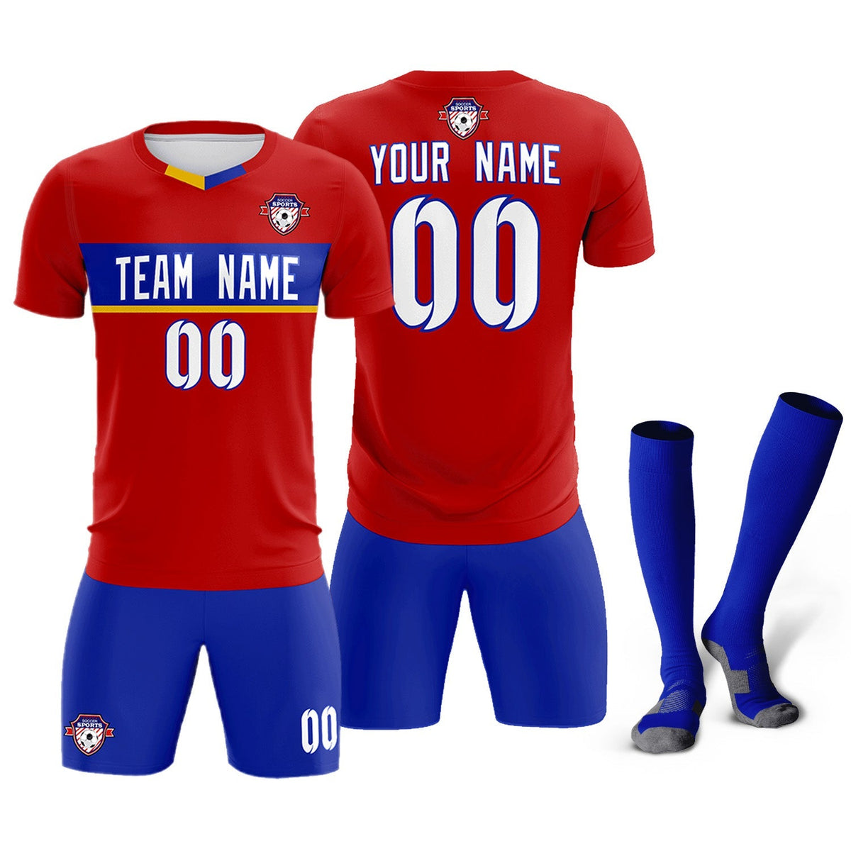 Custom Red Classic Sports kit Football Shirt Jersey