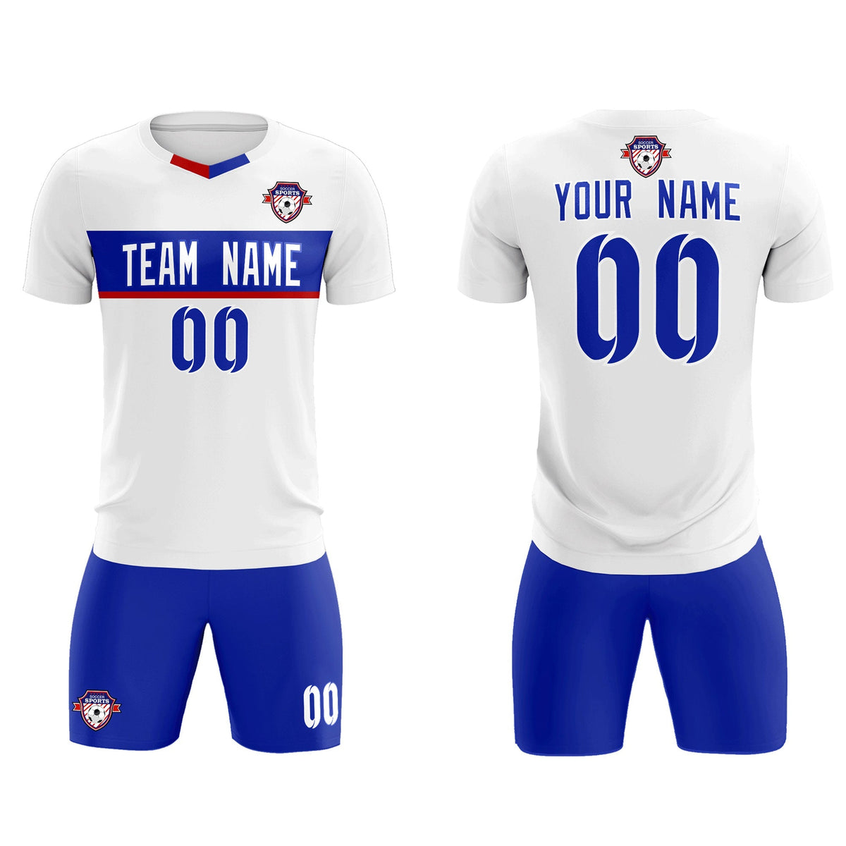 Custom White Classic Sports kit Football Shirt Jersey