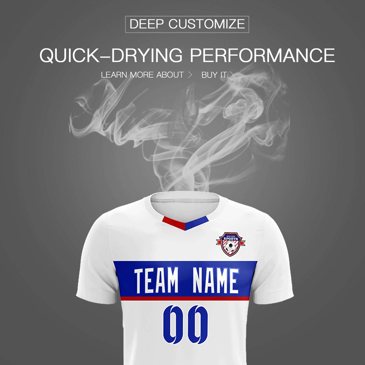 Custom White Classic Sports kit Football Shirt Jersey