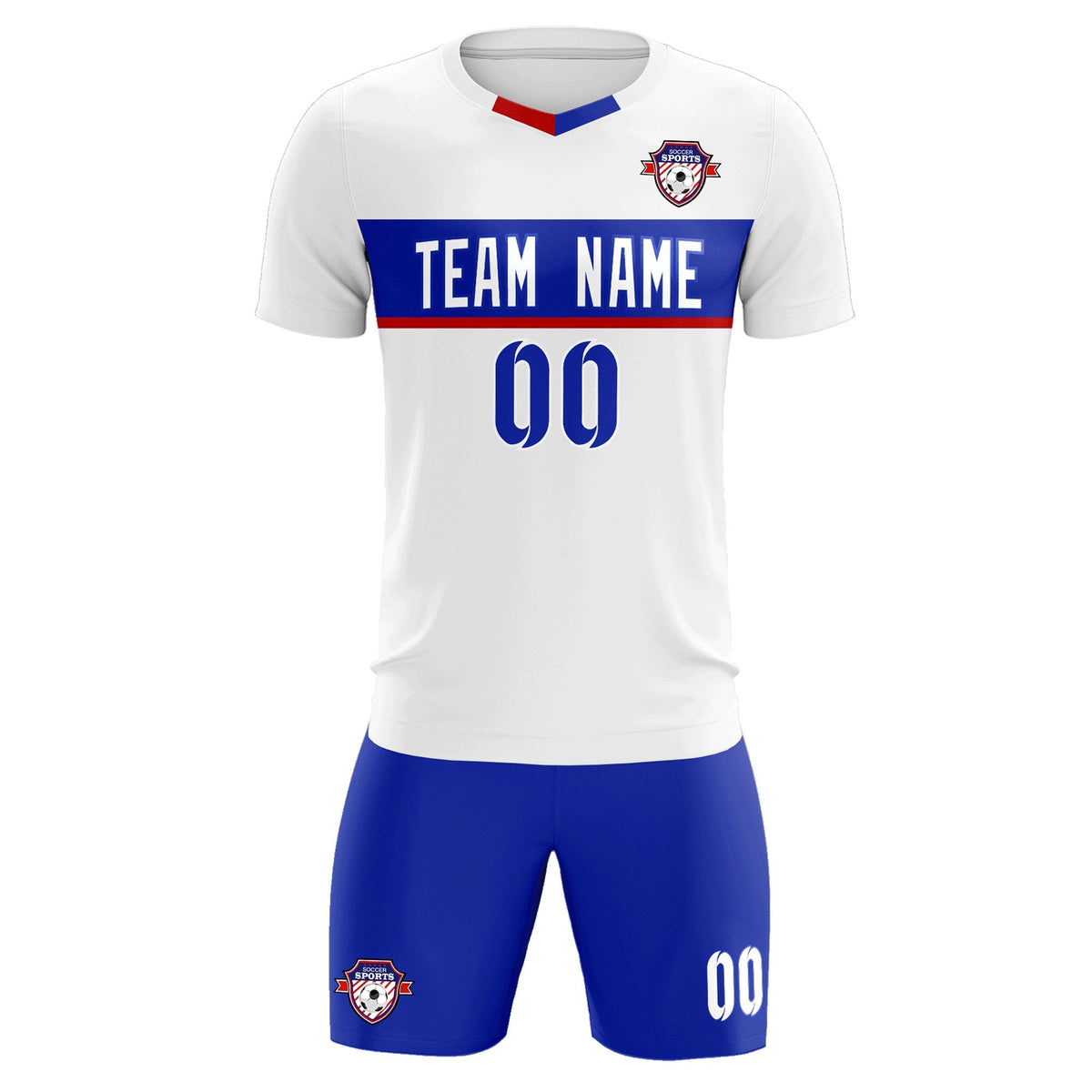 Custom White Classic Sports kit Football Shirt Jersey