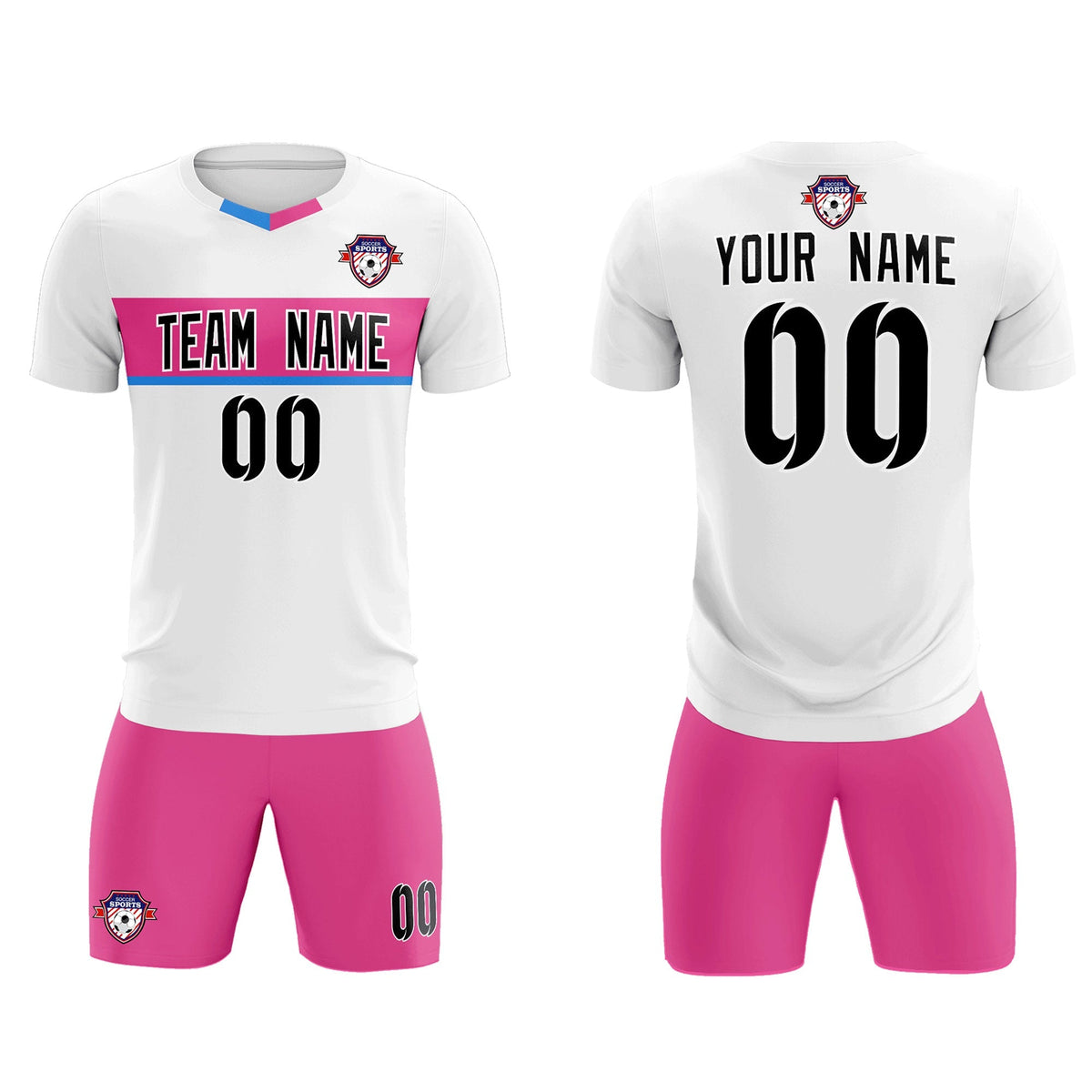 Custom White Classic Sports kit Football Shirt Jersey