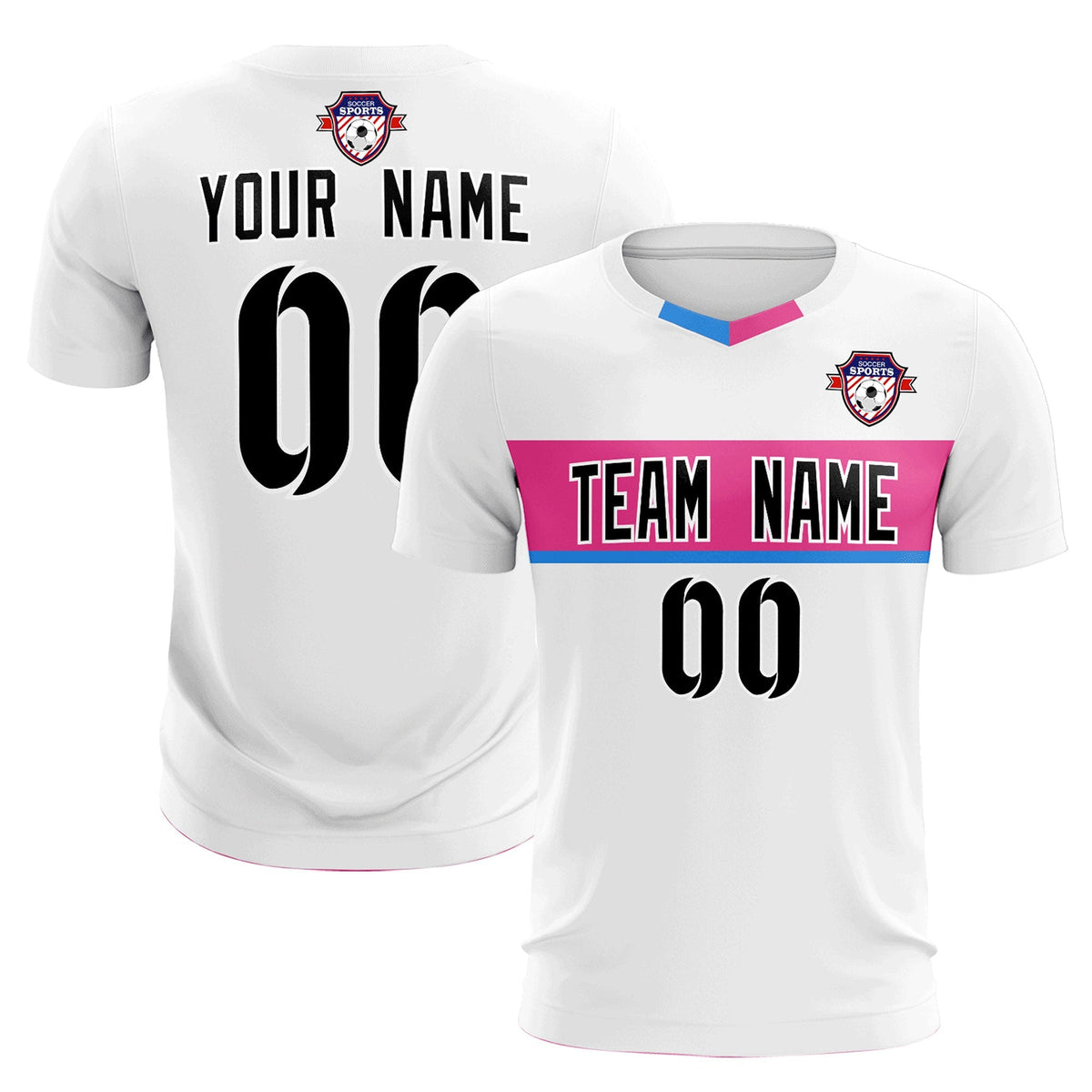 Custom White Classic Sports kit Football Shirt Jersey