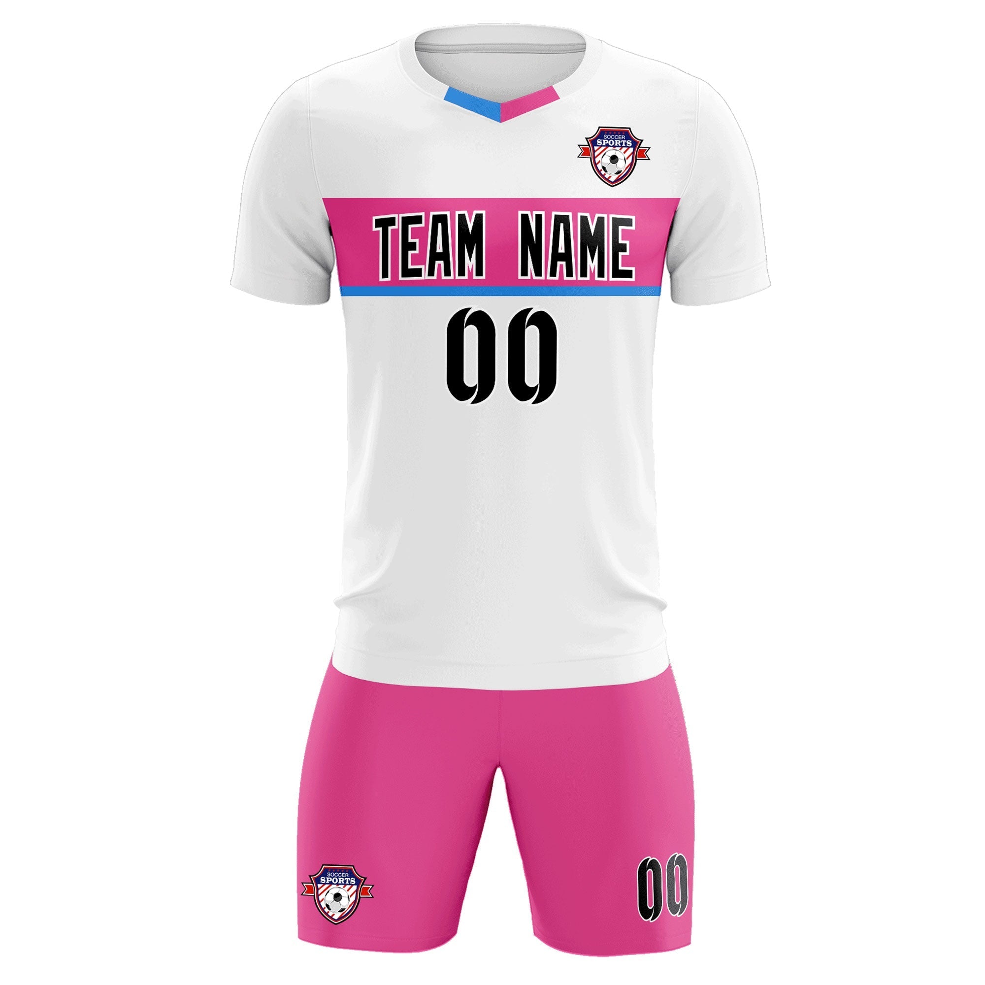 Custom White Classic Sports kit Football Shirt Jersey