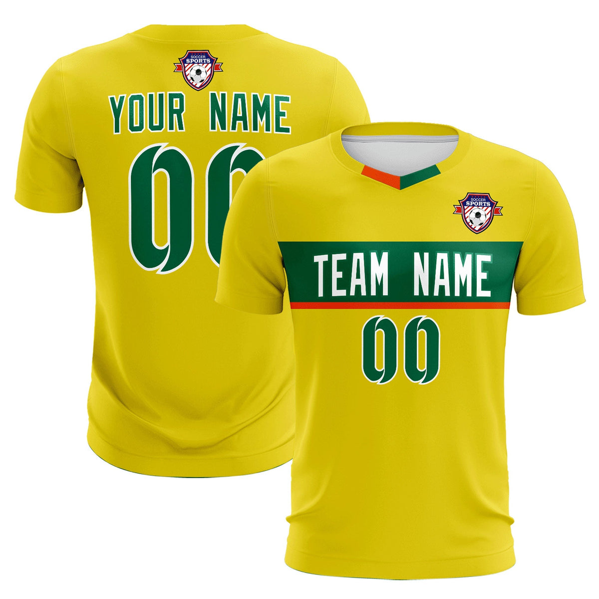 Custom Gold Classic Sports kit Football Shirt Jersey