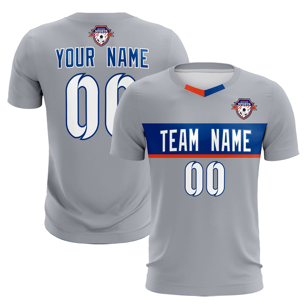 Custom Gray Classic Sports kit Football Shirt Jersey