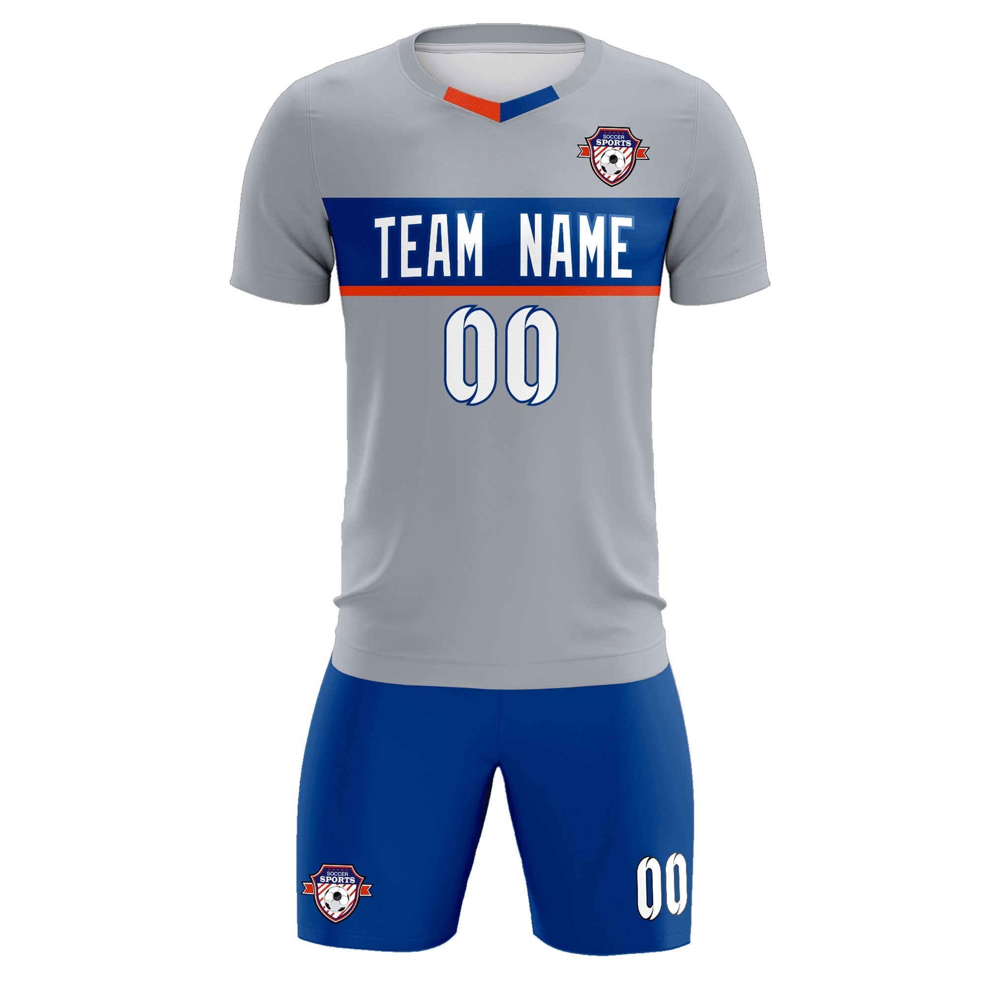Custom Gray Classic Sports kit Football Shirt Jersey