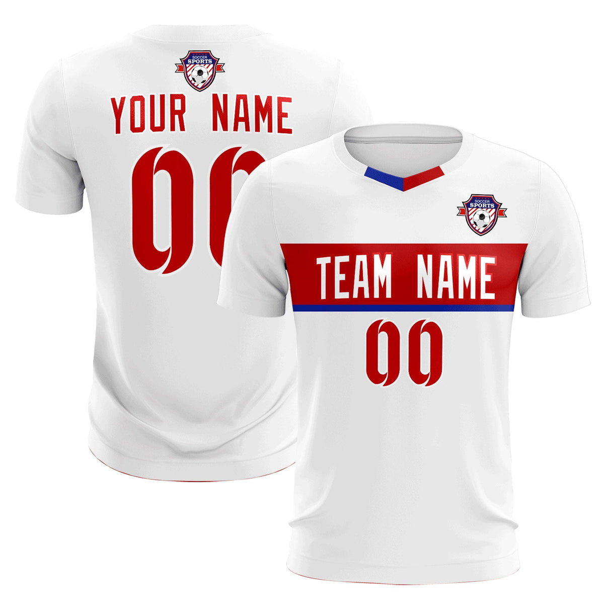 Custom White Classic Sports kit Football Shirt Jersey