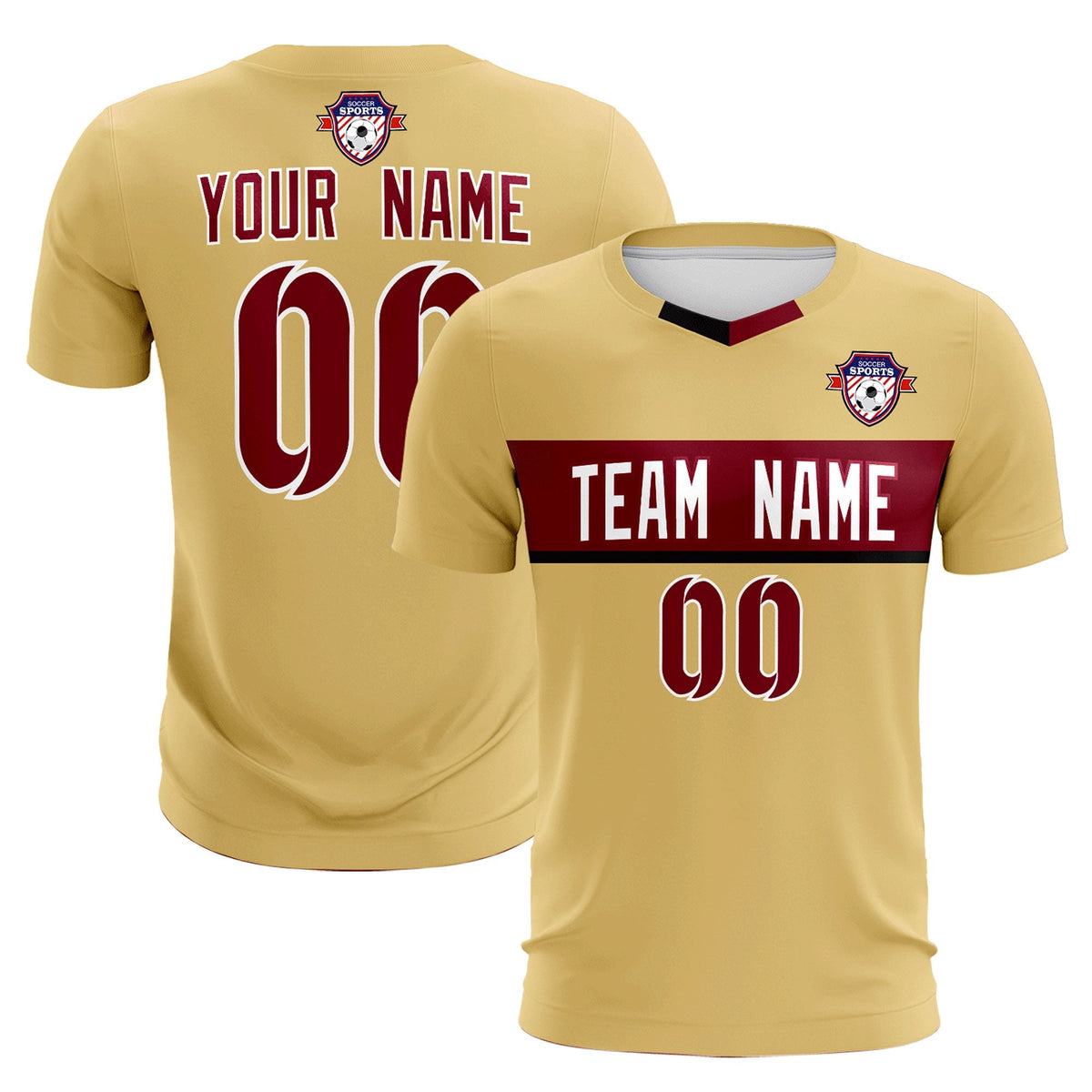 Custom Khaki Classic Sports kit Football Shirt Jersey